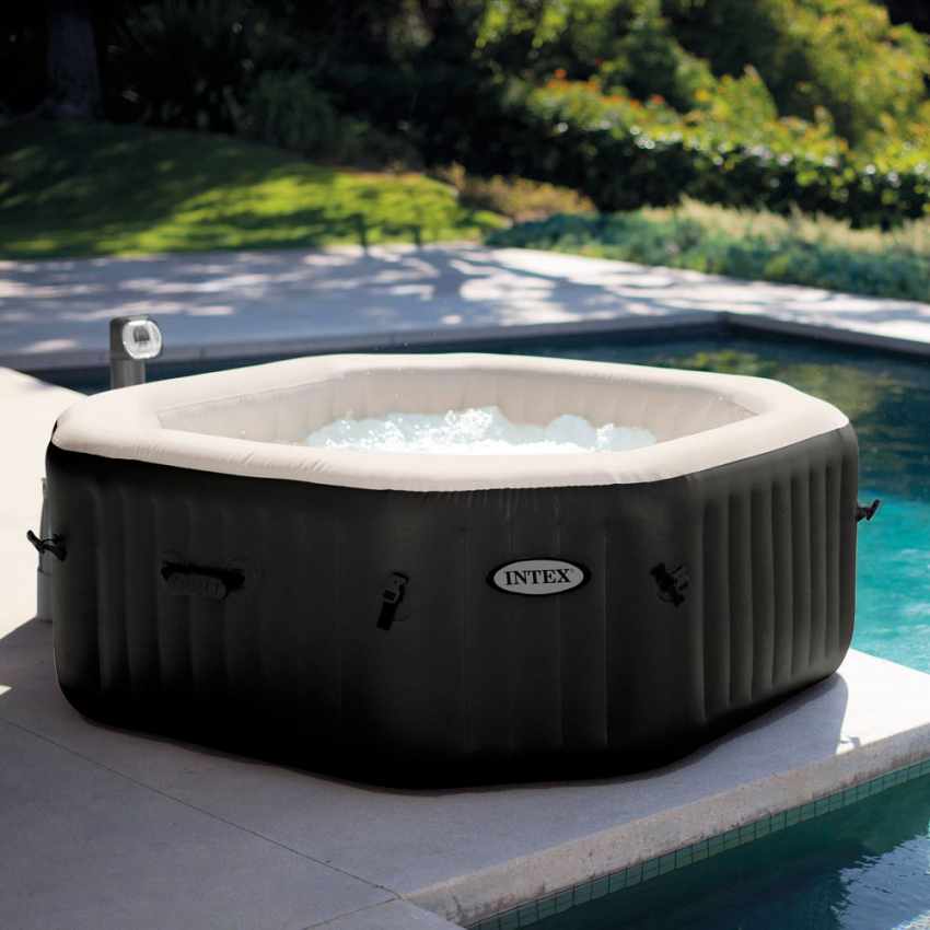 Intex 28454 Whirlpool Pure SPA Octagon Bubble Jet und