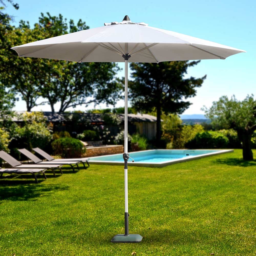 Gartenschirm 3m Sonnenschirm Garten Café Alu Mittelmast ...