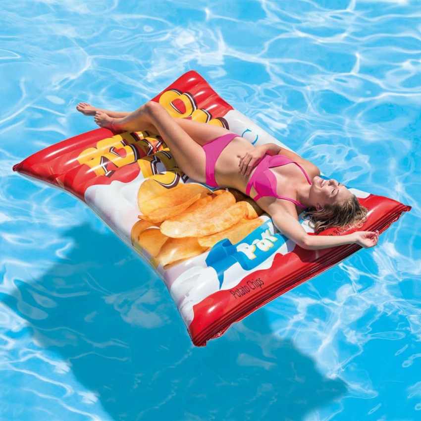 Intex 58776 Luftmatratze Chips aufblasbar Pool Meer Intex 58776 Luftmatratze Chips aufblasbar Pool Meer