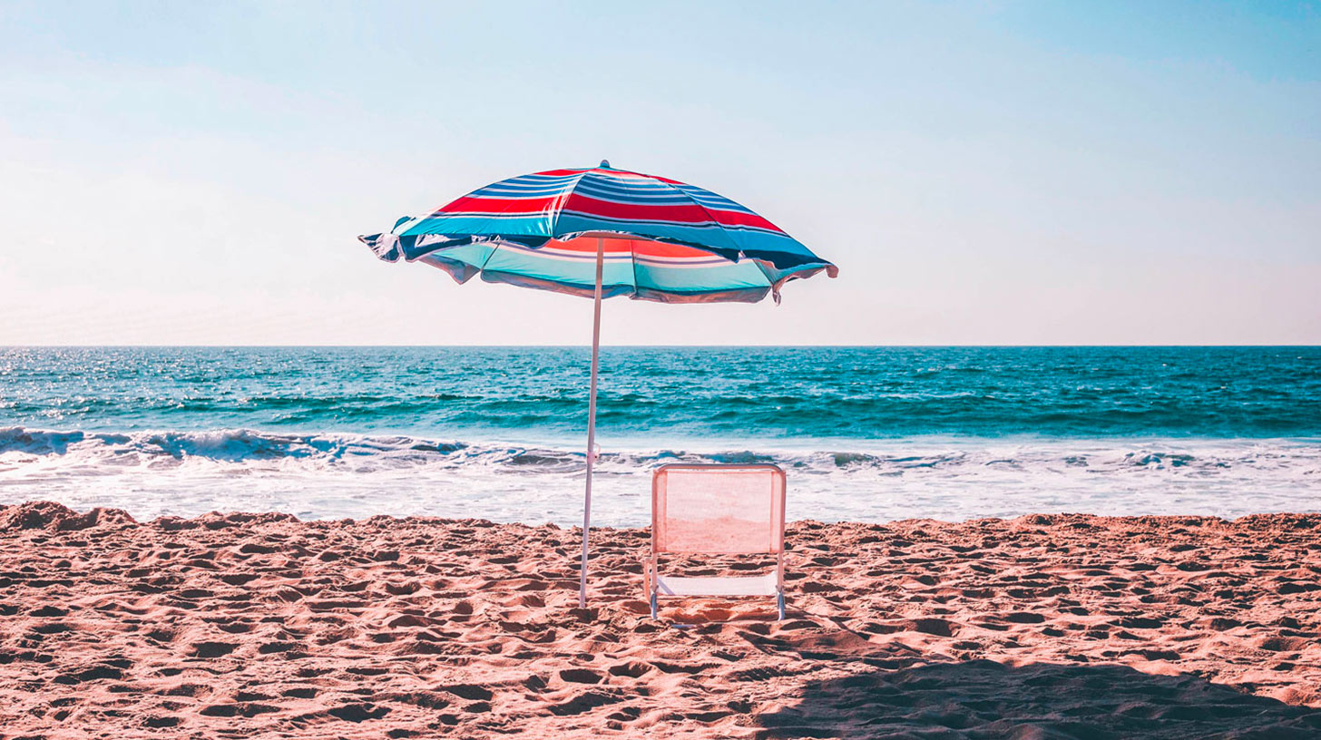 Sonnenschirm 200 cm mit UV-Schutz für Strand oder Angeln